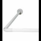 Zuhanyfüggönytartó aluminium 80x80