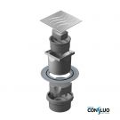 Összefolyó, száraz bűzzáras, függőleges
(13000022)10*10 50/110csatl.